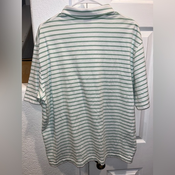 Brooks Brothers Short Sleeve Polo Size XL Green Stripe - Picture 3 of 3